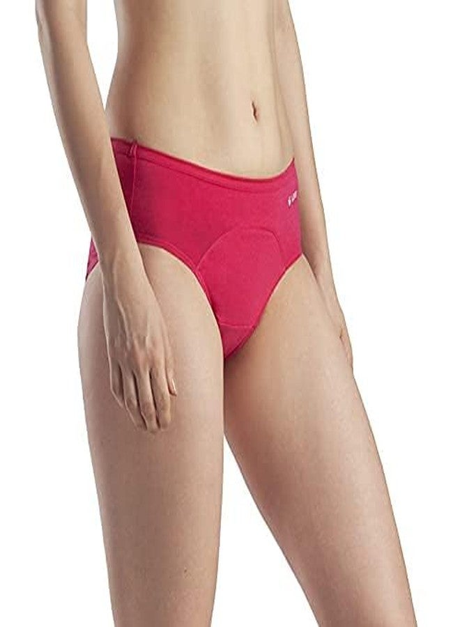 Lavos Women's Period Panty Hipster Leak Proof Underwear for Low Flow, Reusable Odor & Stain Free Bamboo Cotton Anti-Bacterial Menstrual Periods Panties for Women (F.Pink/F.Pink-S) - Image 3